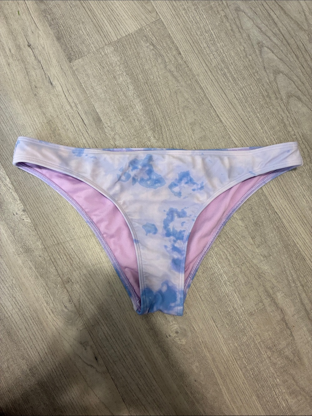 Hollister Pastel Tie Dye Bikini Bottom | Lavender & Sky Blue NWOT